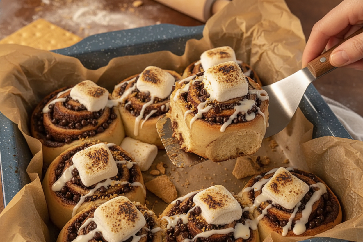 S’mores Cinnamon Rolls Recipe