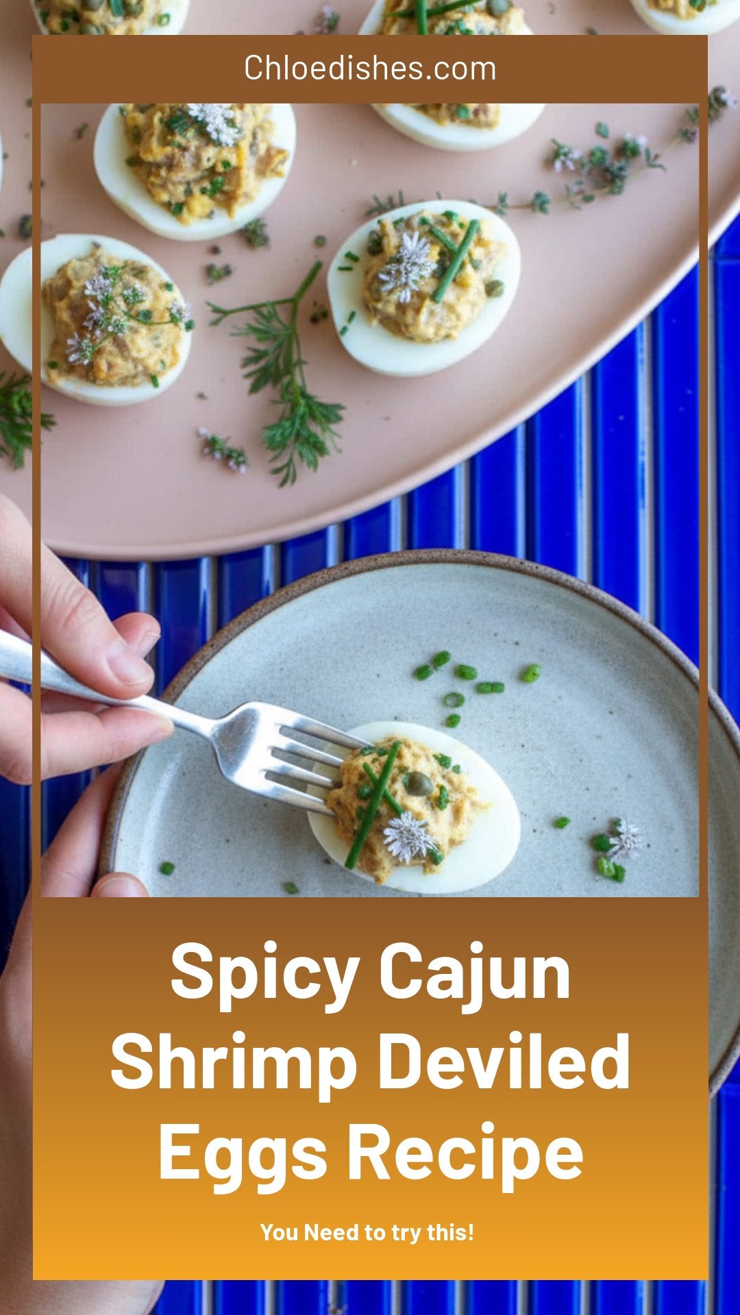 Kate's Best Spicy Cajun Shrimp Deviled Eggs Recipe