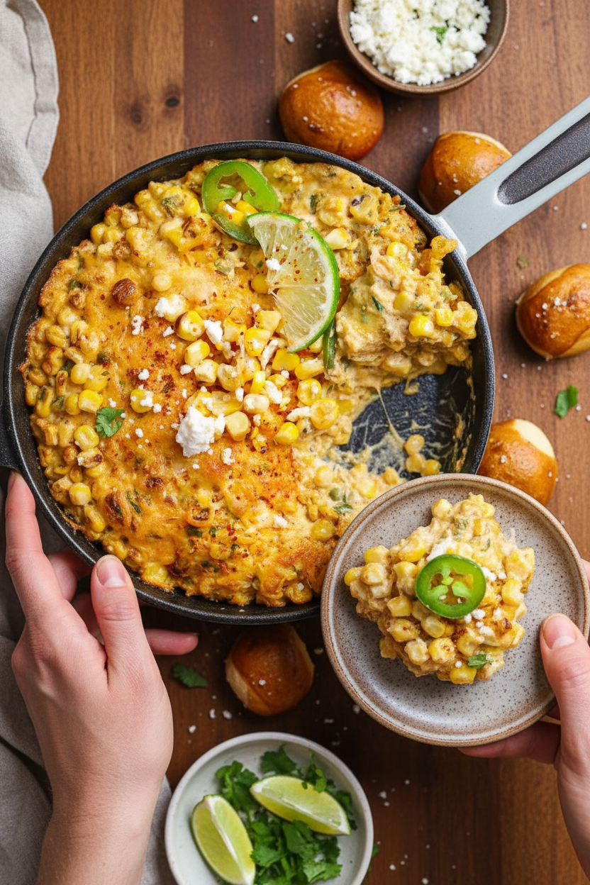 Mexican Street Style Jalapeno Corn Dip