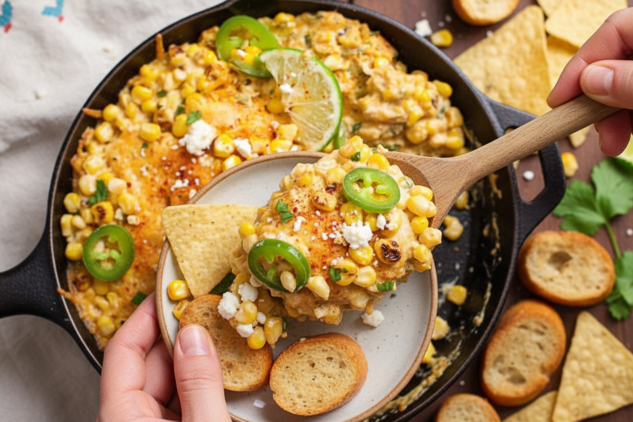 Spicy Jalapeno Street Corn Dip Recipe