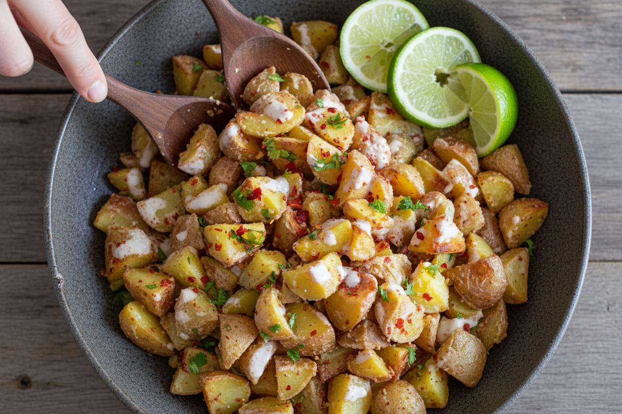 Spicy Lebanese Batata Harra Potato Salad