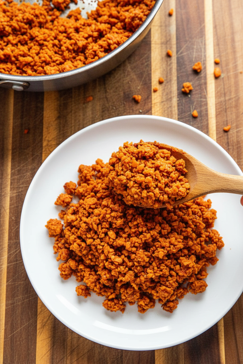 EASIEST Vegan Beef Crumbles(Step-By-Step)