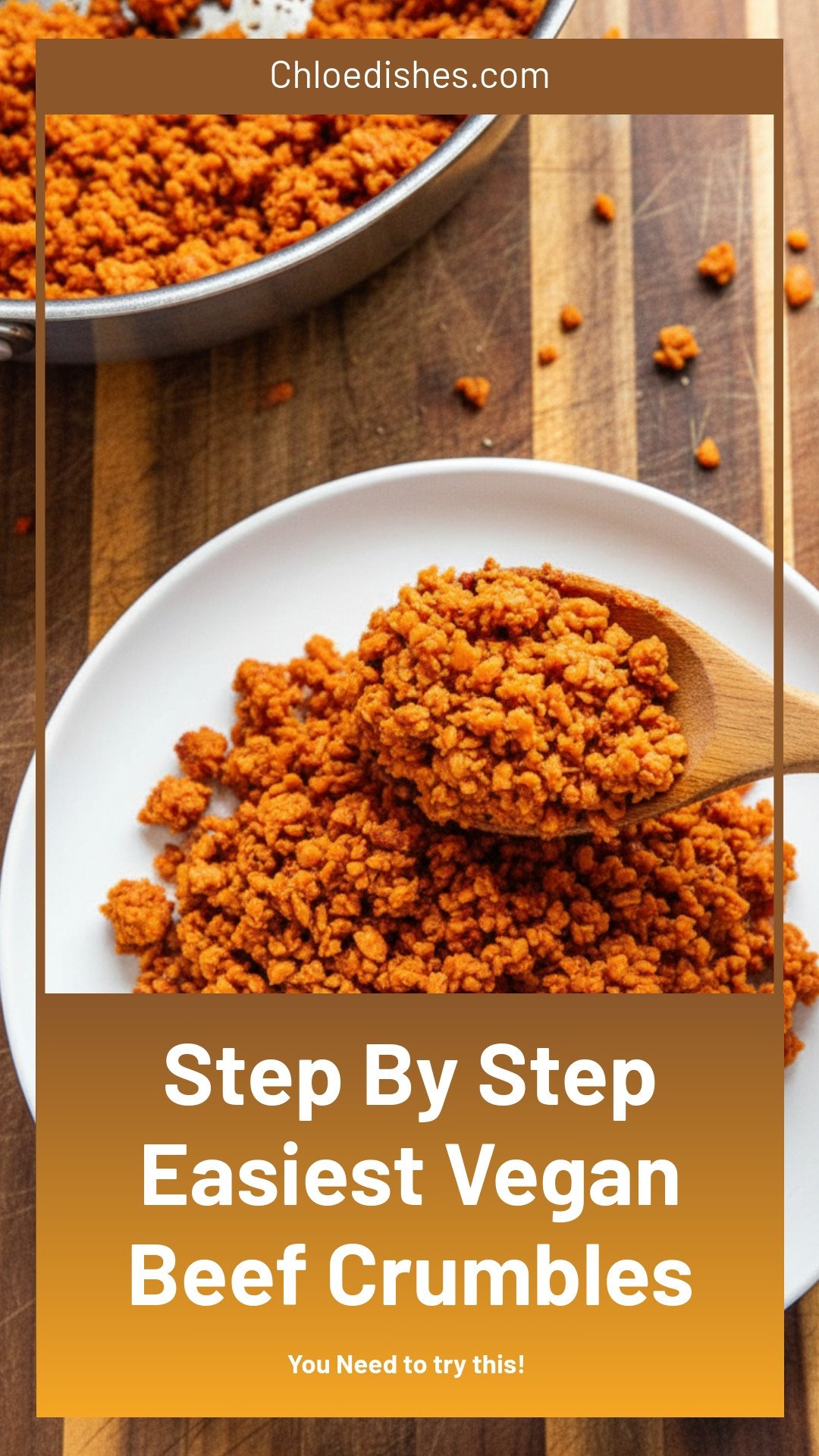 EASIEST Vegan Beef Crumbles(Step-By-Step)