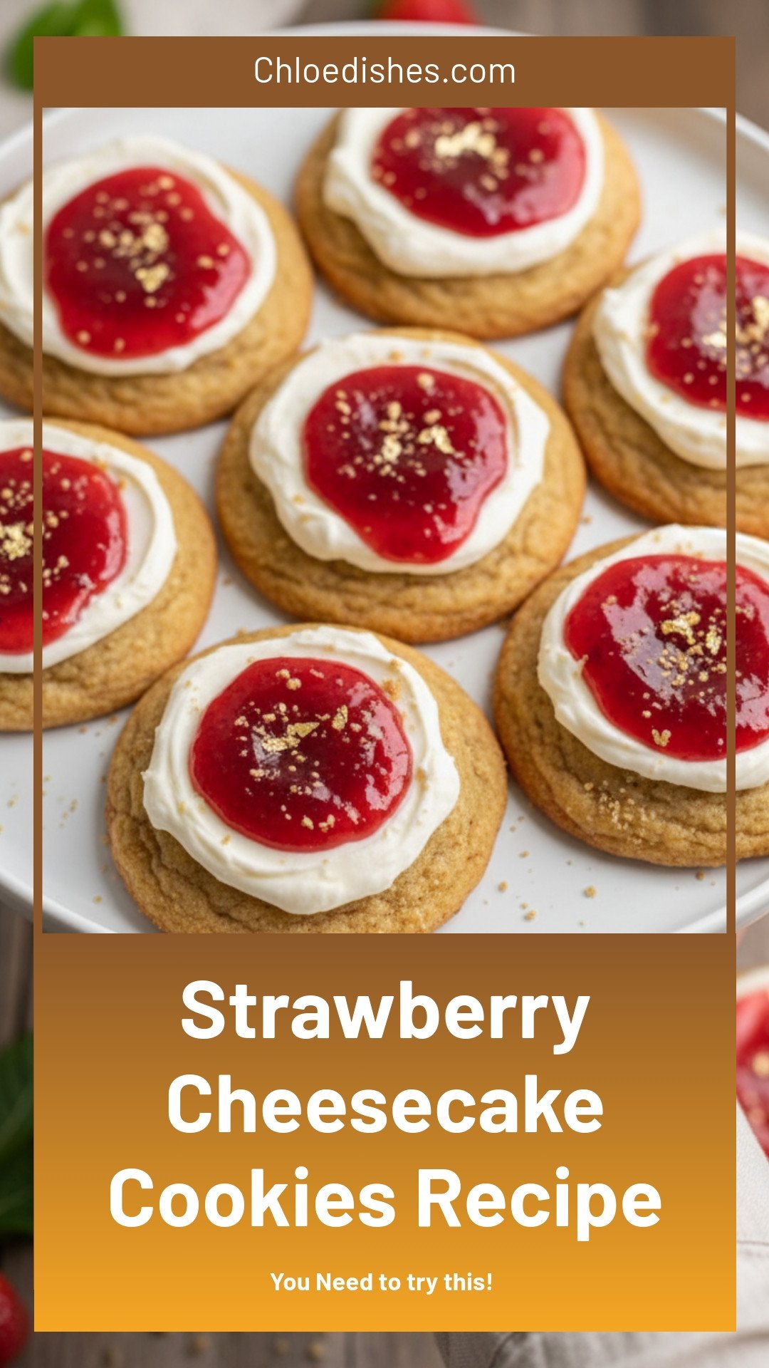 Strawberry Cheesecake Cookies