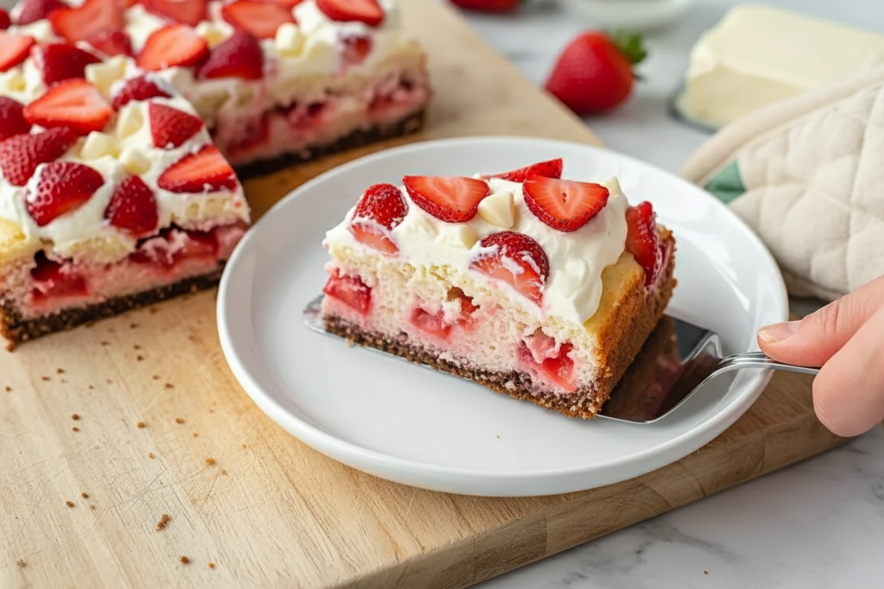 Strawberry Earthquake Cake Recipe