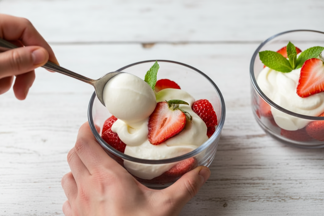 Strawberry Yogurt Whipped Cream Recipe