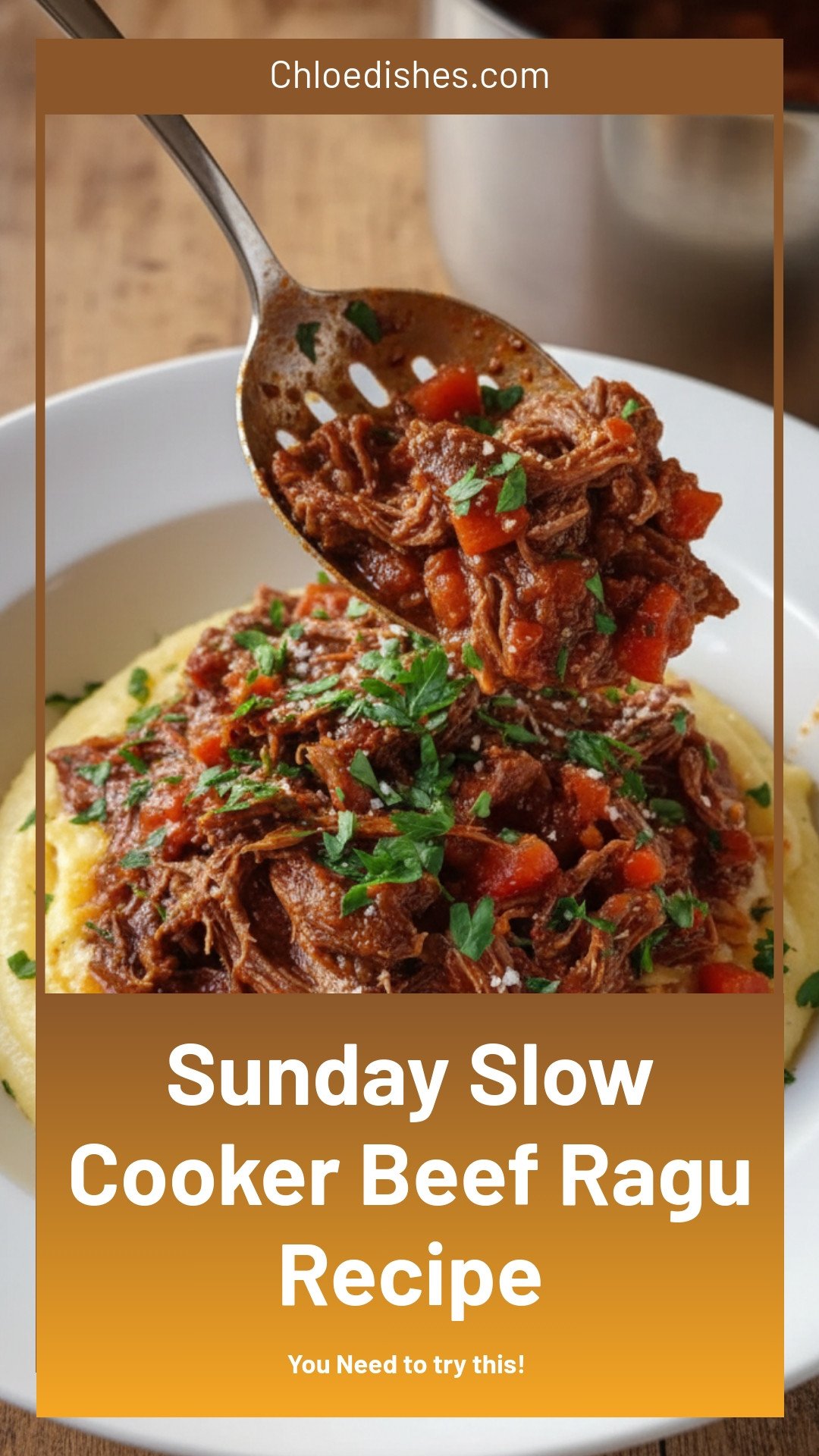 Sunday Slow Cooker Beef Ragu