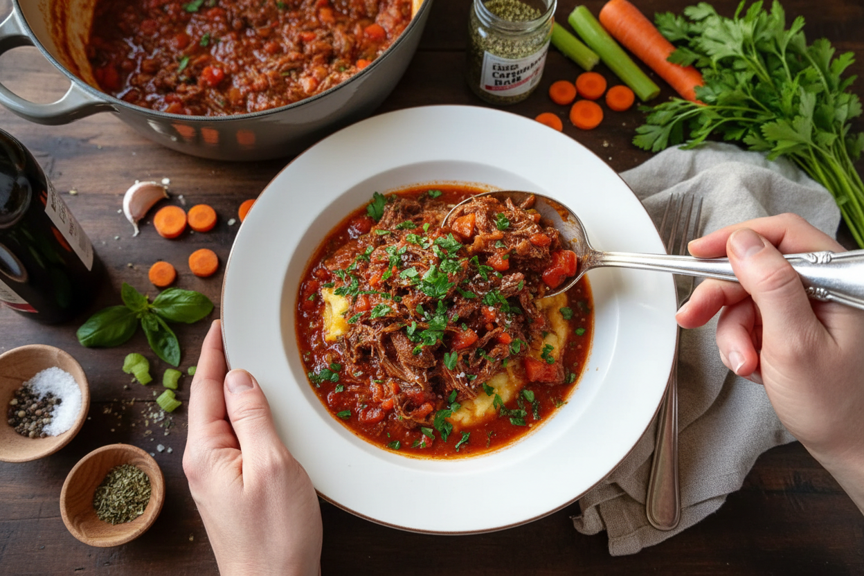 Sunday Slow Cooker Beef Ragu