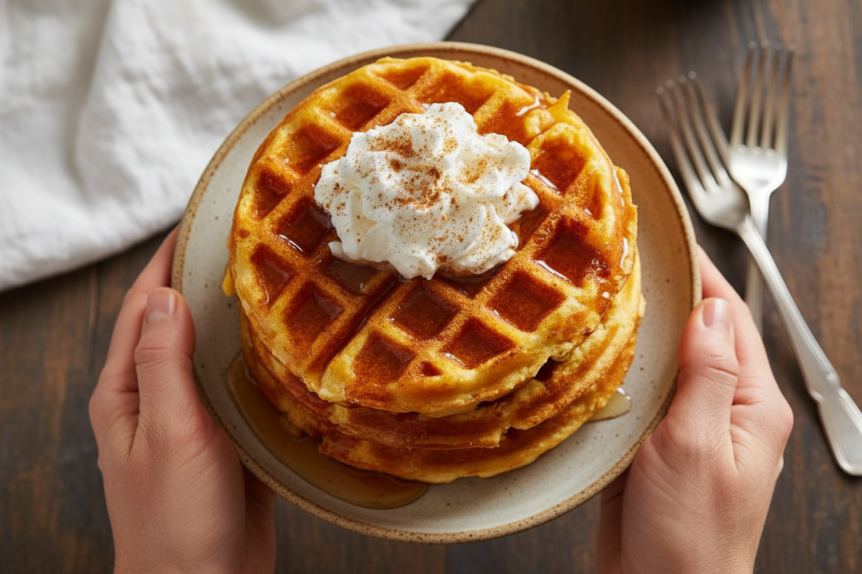 Sweet Potato Waffles Recipe for Breakfast