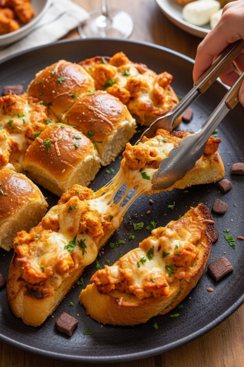 Tandoori Chicken Garlic Bread