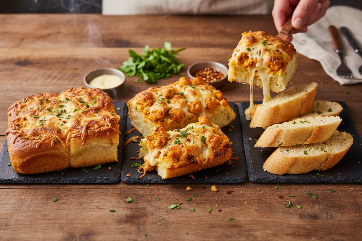 Tandoori Chicken Garlic Bread