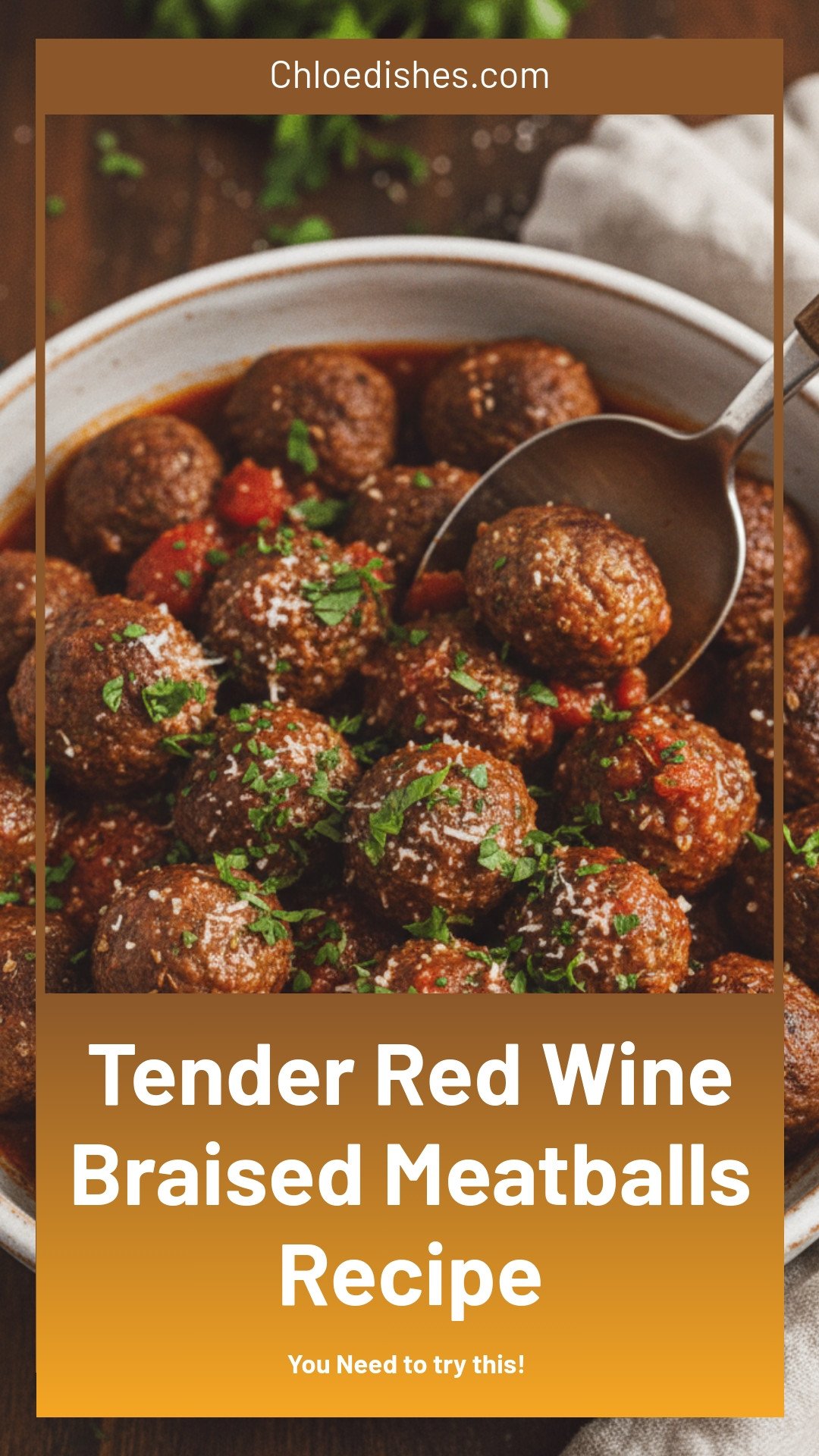 Tender Red Wine Braised Meatballs: A Savory Delight