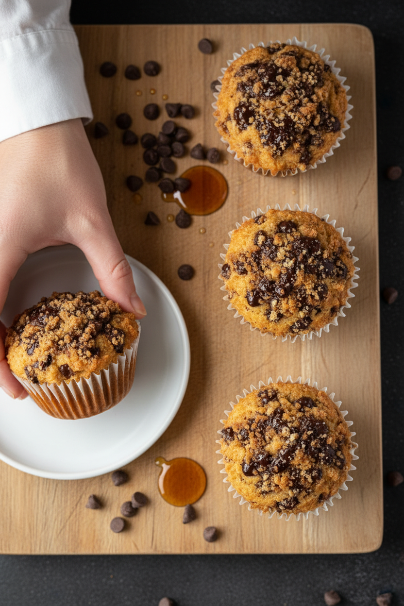 Chocolate Chip Tigernut Flour Muffins Recipe