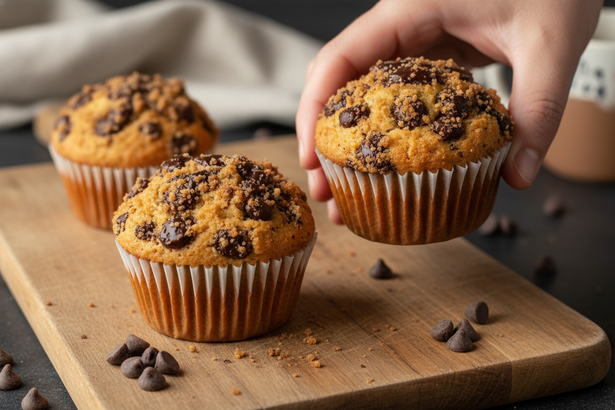 Tigernut Flour Chocolate Chip Muffins Recipe