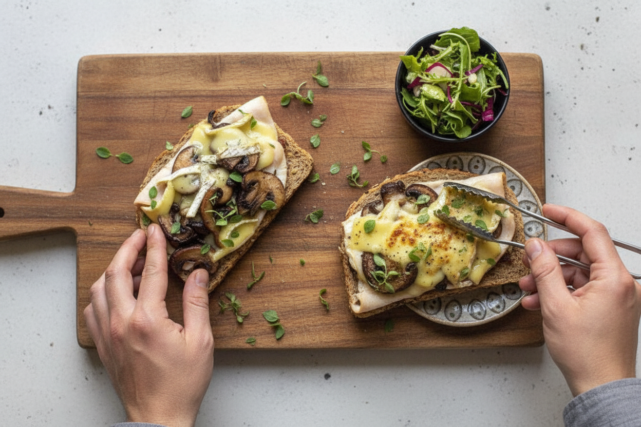 Turkey Brie and Mushroom Melt Recipe