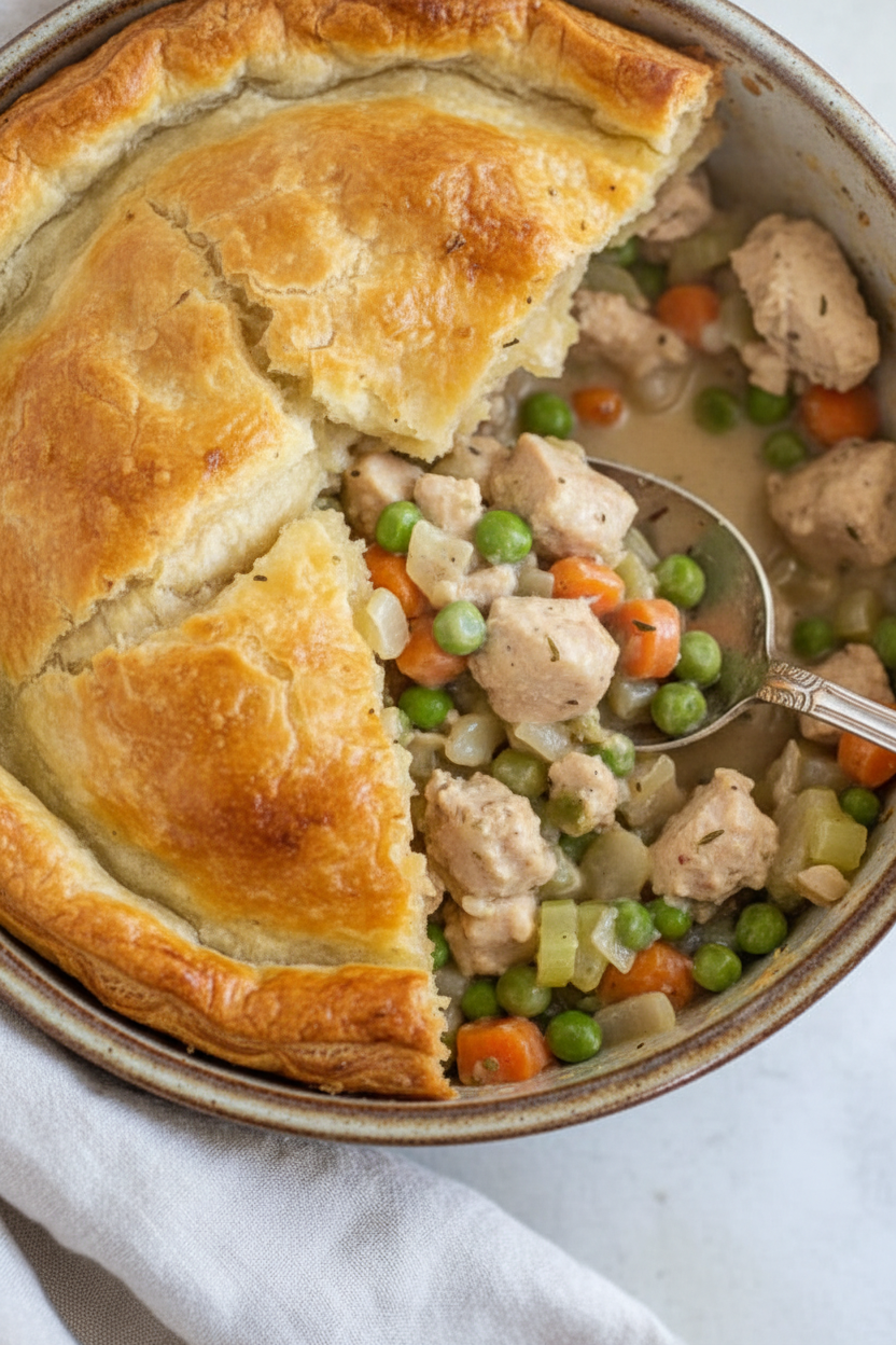 Turkey Puff Pastry Pot Pie