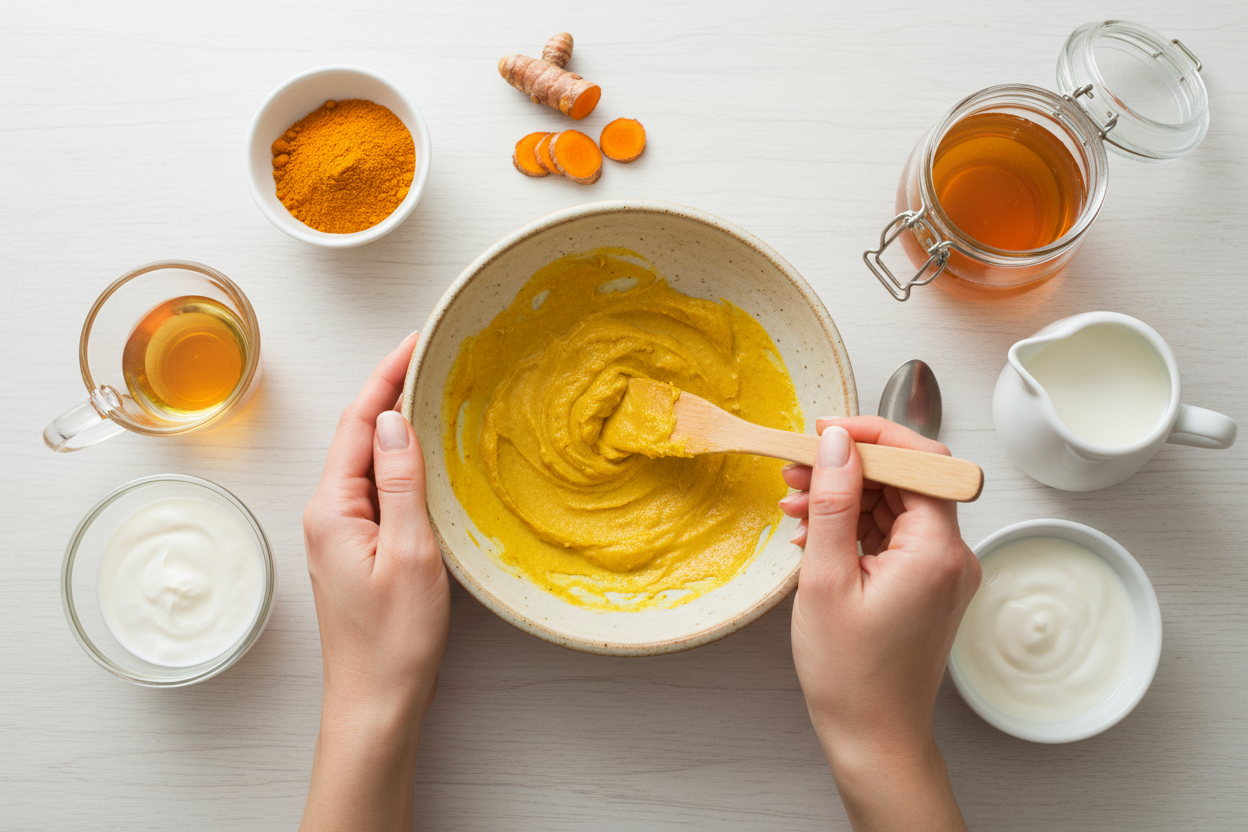Turmeric Face Mask Recipe for Glowing Skin