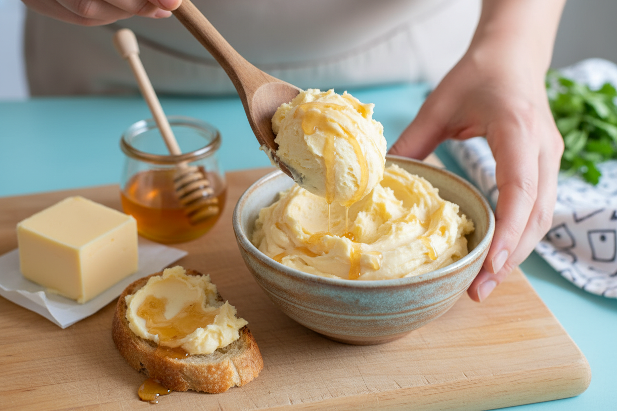 Two Ingredient Whipped Butter Recipe