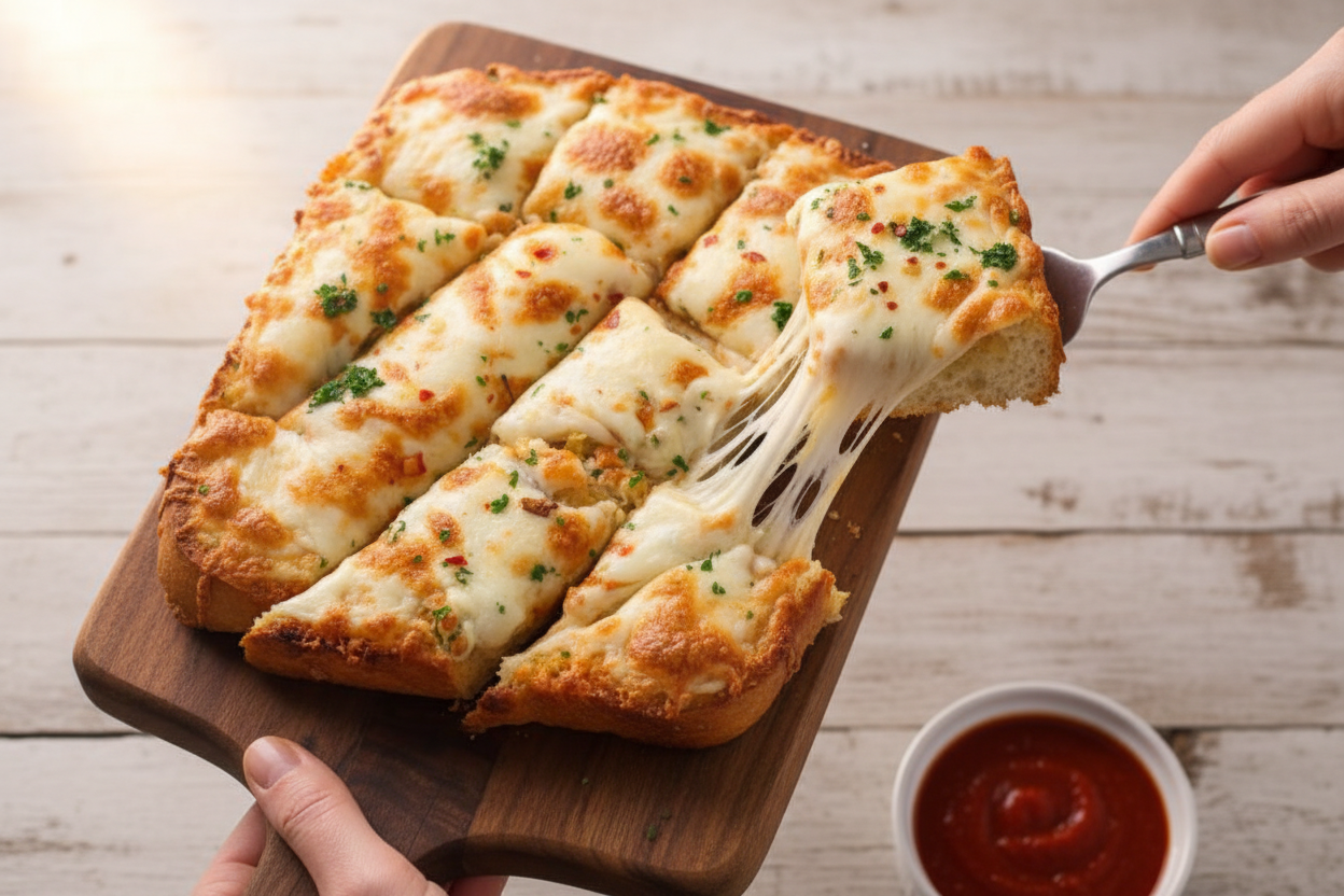 Ultimate Cheesy Garlic Bread Recipe