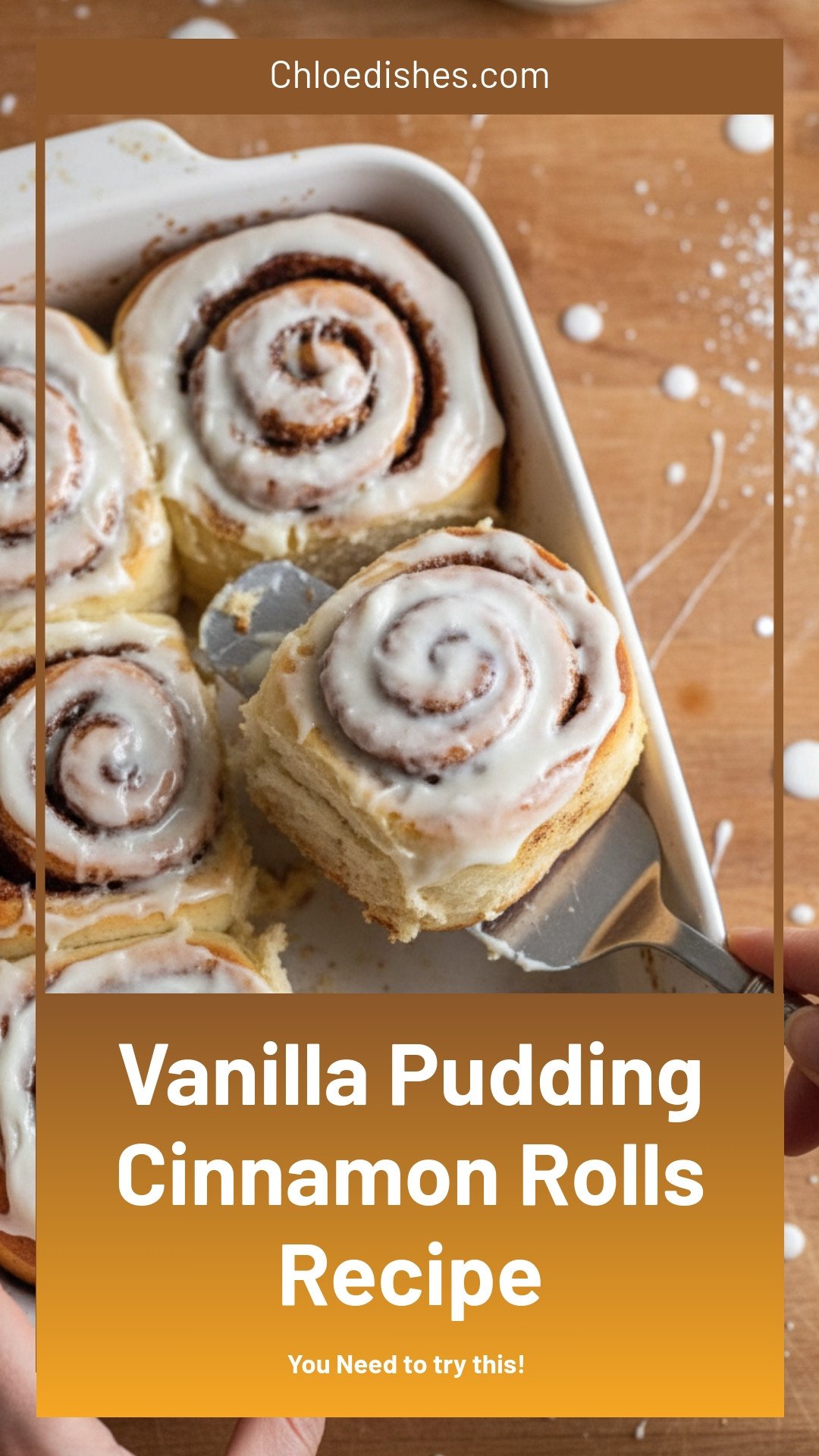 Vanilla Pudding Cinnamon Rolls Recipe