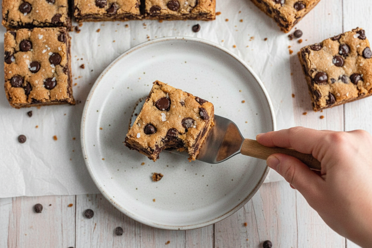 Vegan Gluten Free Chocolate Chip Cookie Bars