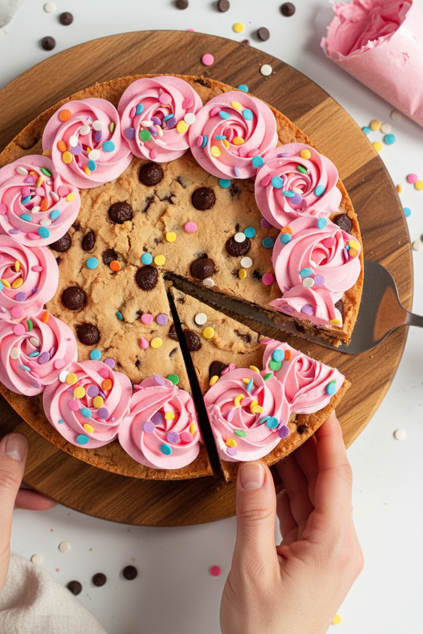 Gluten-Free Chocolate Chip Cookie Cake (Vegan)