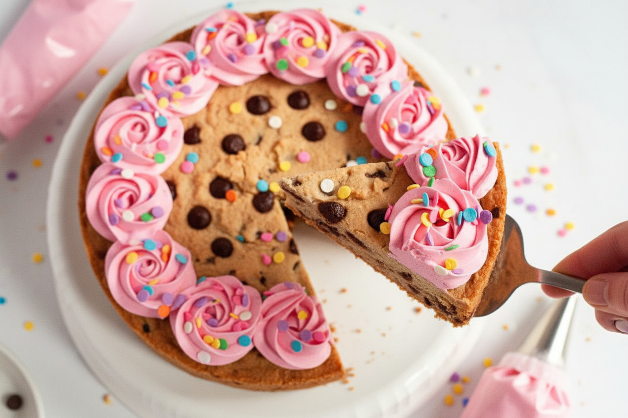 Vegan Gluten Free Chocolate Chip Cookie Cake