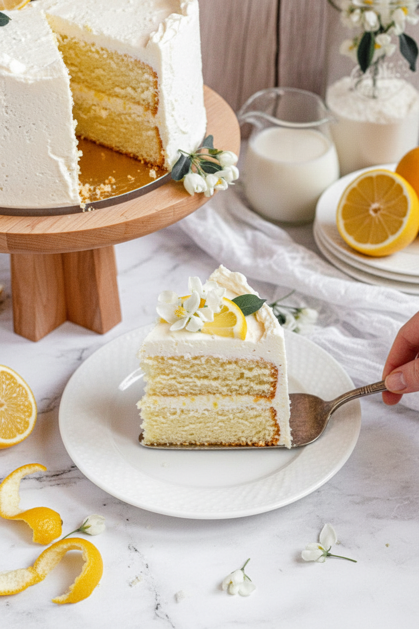 Gluten-Free Lemon Cake (Vegan)