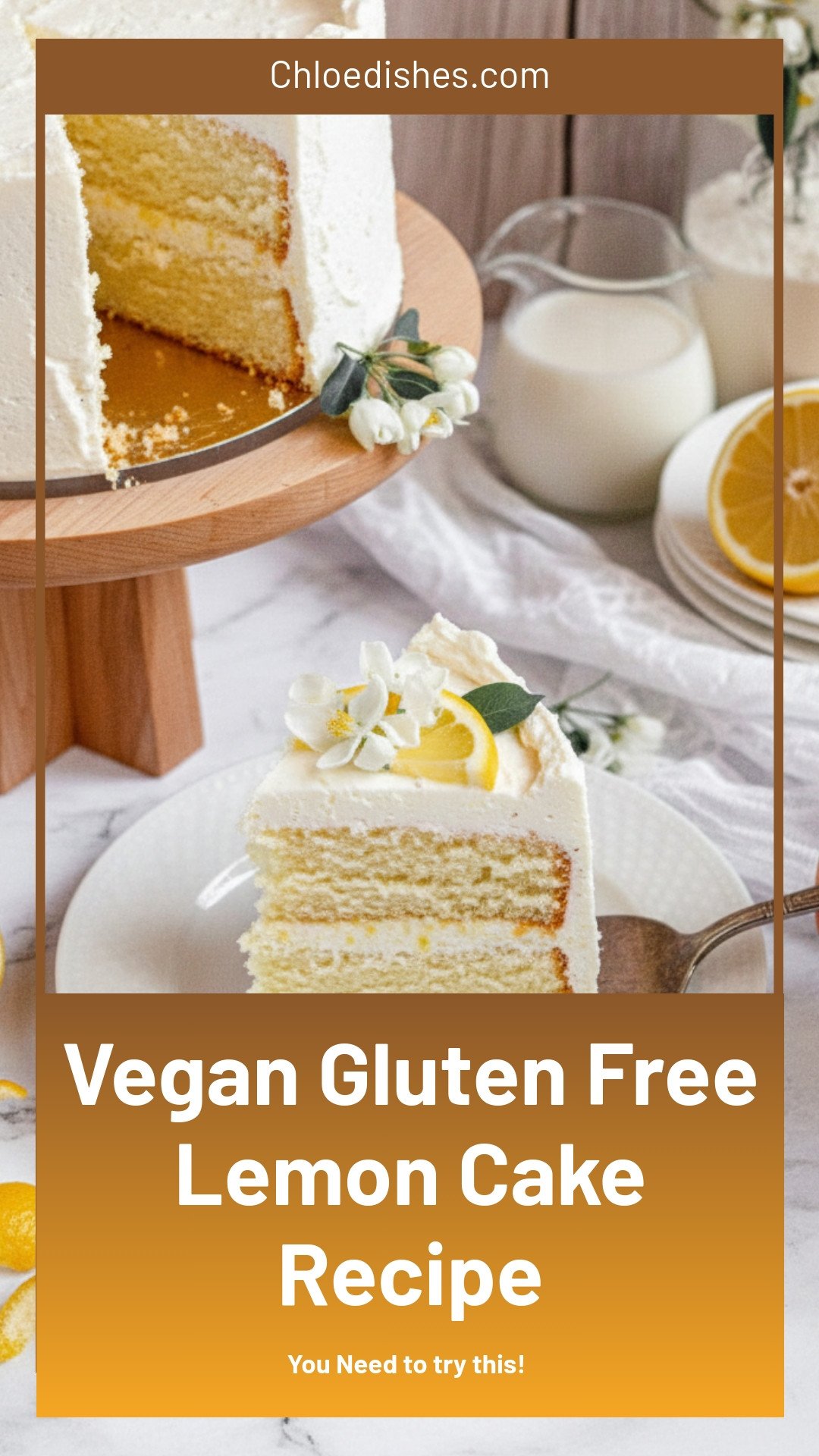 Gluten-Free Lemon Cake (Vegan)