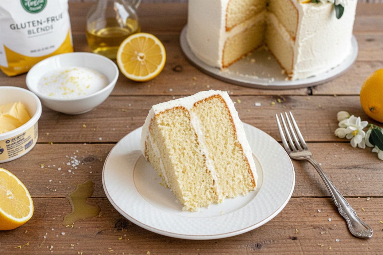 Vegan Gluten Free Lemon Cake Recipe