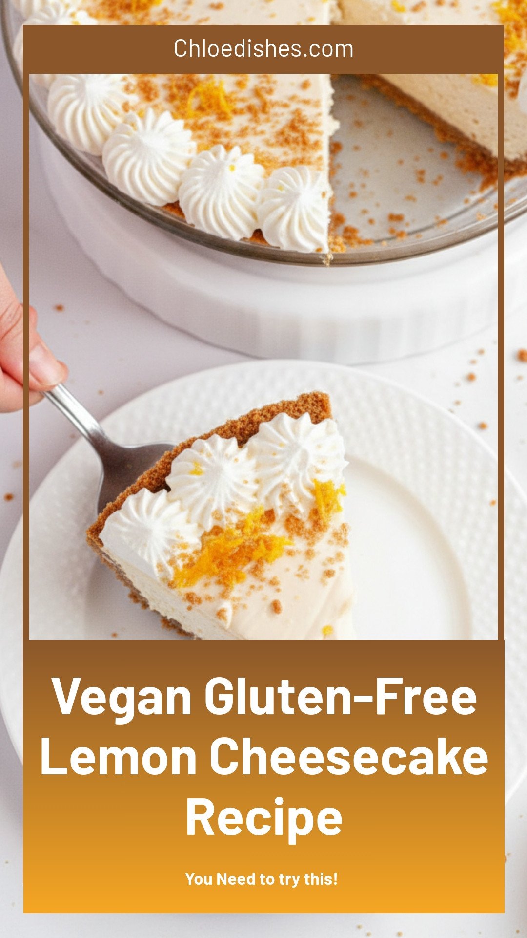 Gluten-Free Lemon Cheesecake (Vegan)