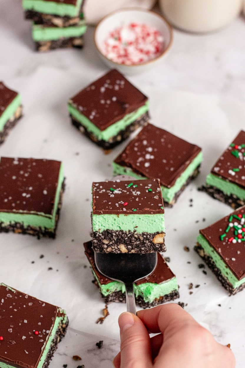 Mint Nanaimo Bars (Vegan & Gluten-Free)