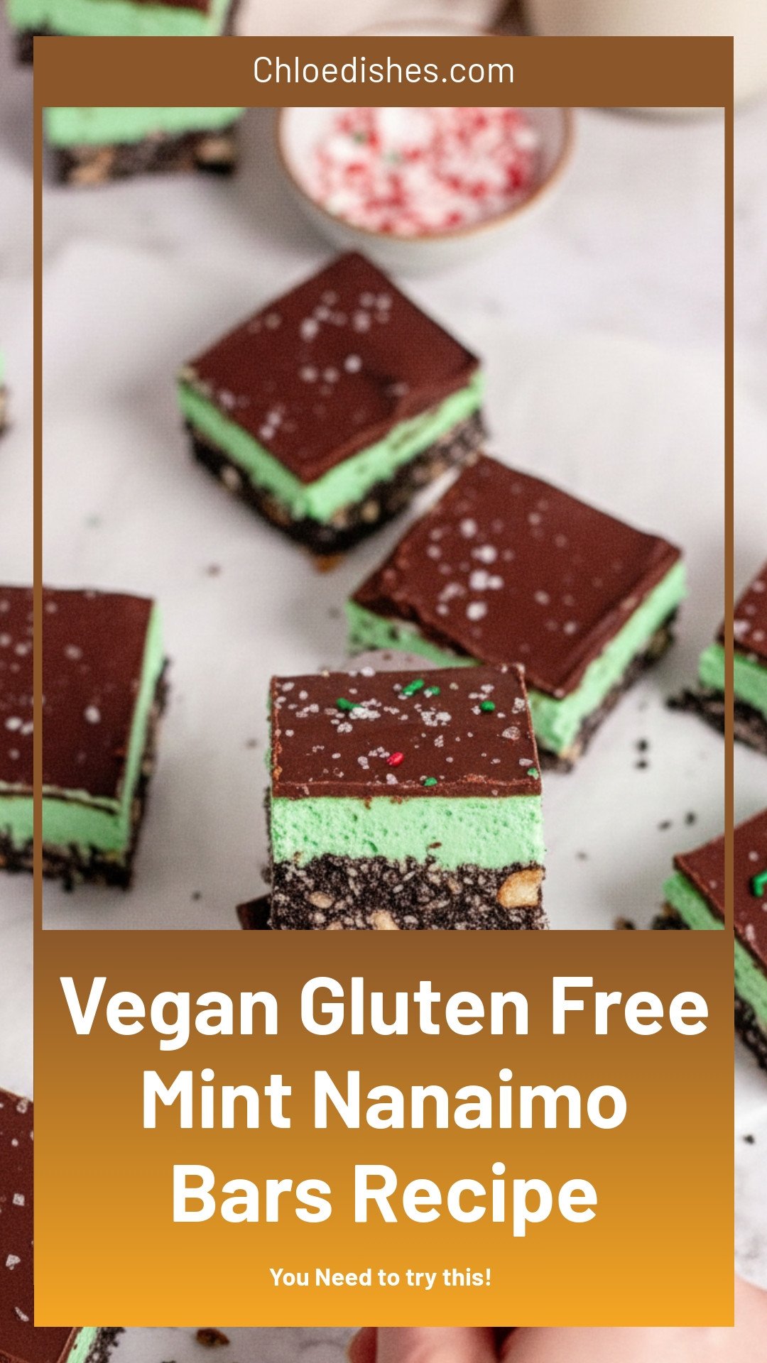 Mint Nanaimo Bars (Vegan & Gluten-Free)