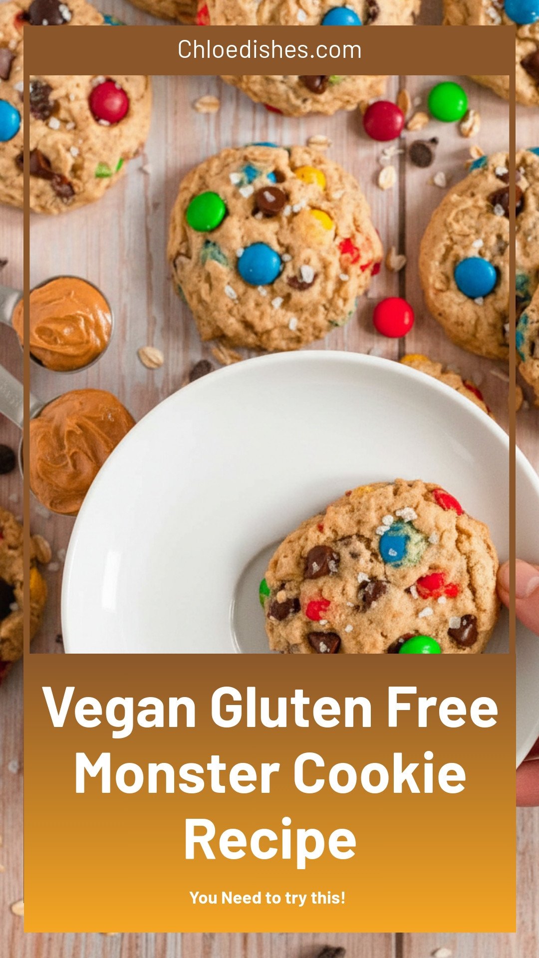 Gluten-Free Monster Cookies (Vegan)