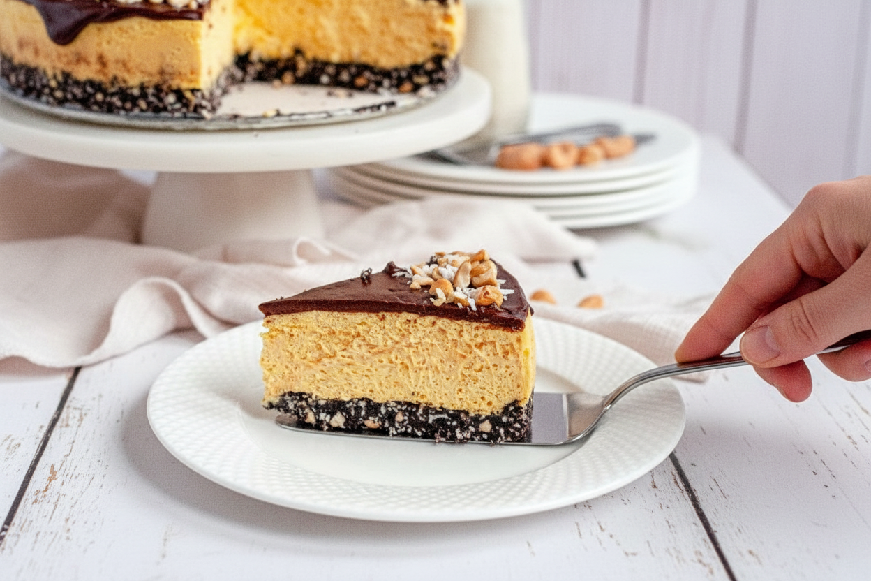 Vegan Gluten-Free Nanaimo Bar Cheesecake Recipe