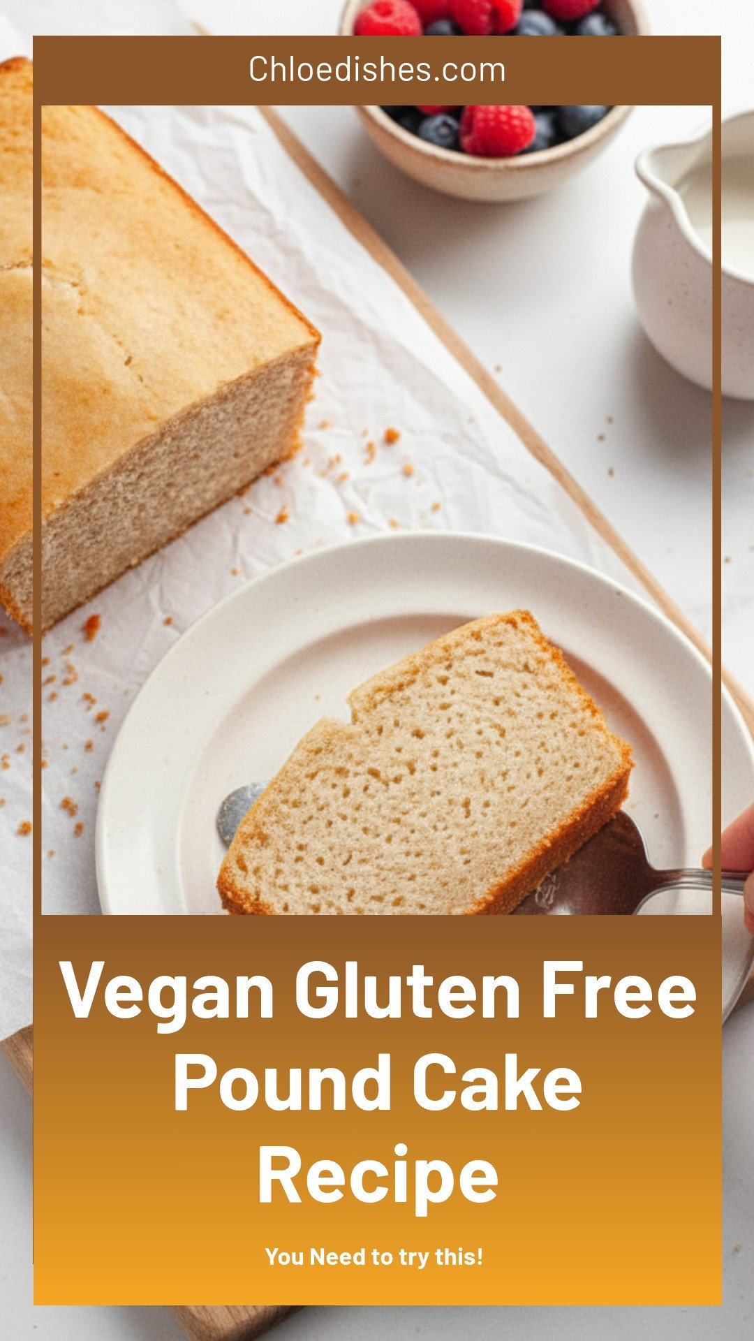 Gluten-Free Pound Cake (Vegan)