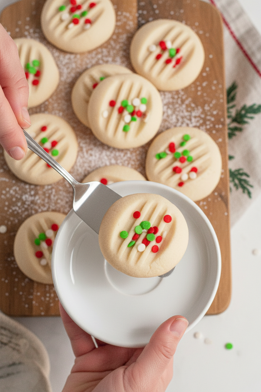 Gluten-Free Whipped Shortbread Cookies (Vegan)