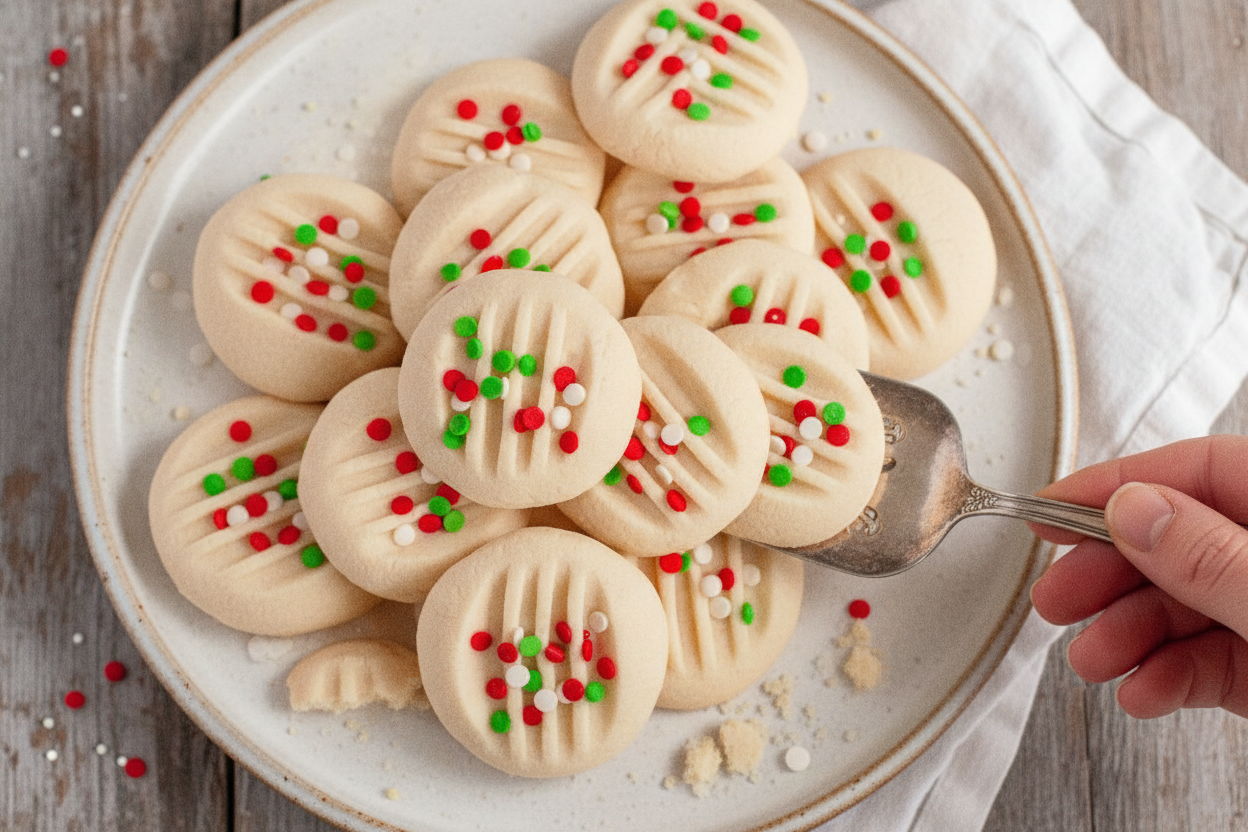 Vegan Gluten Free Whipped Shortbread Cookies