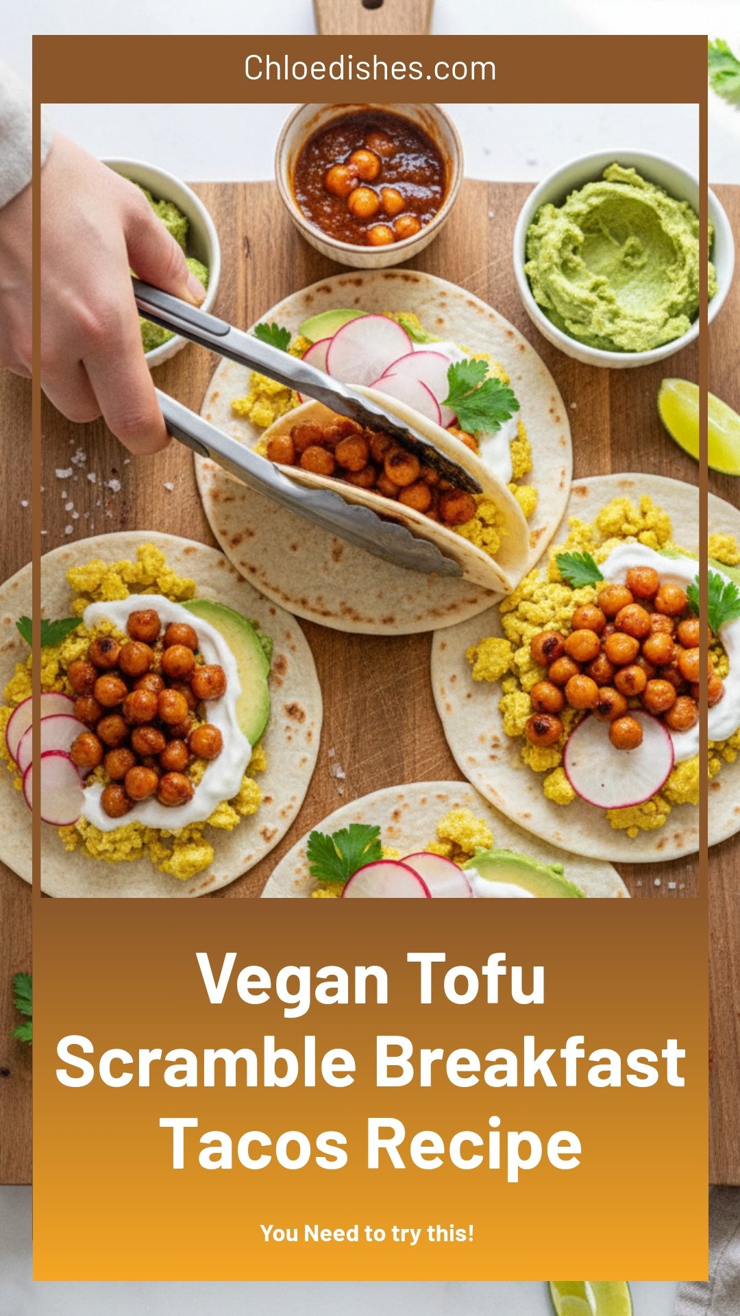 Vegan Breakfast Tacos (With Tofu Scrambled Eggs!)