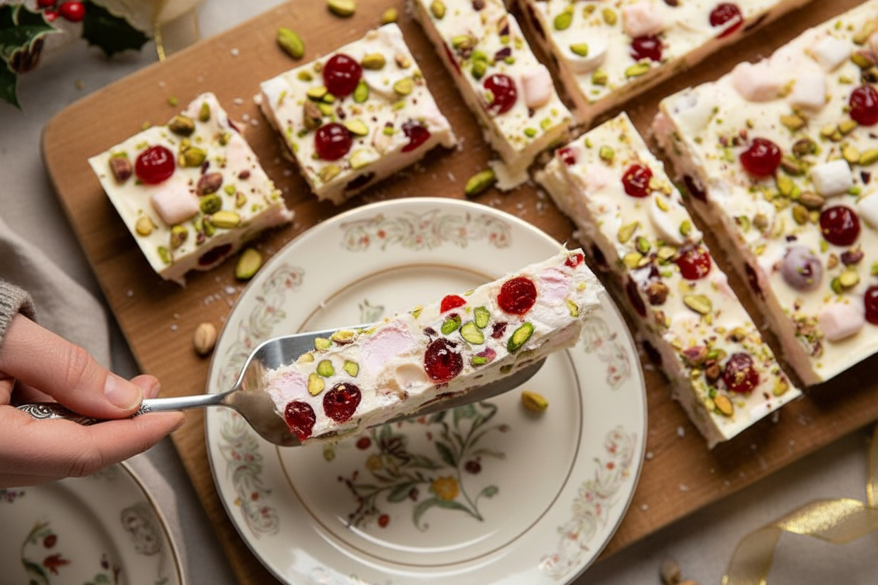 White Christmas Rocky Road Recipe