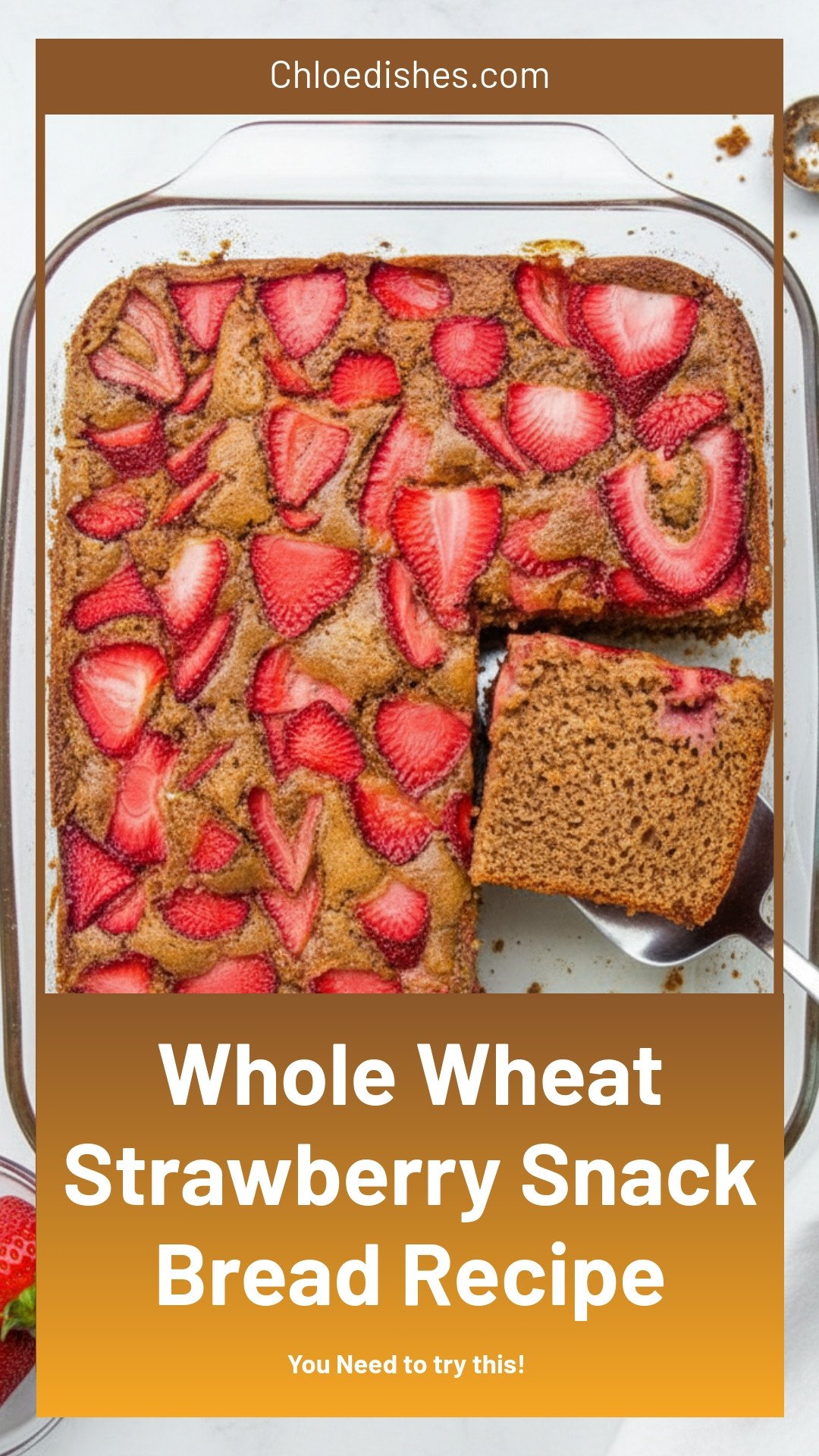 Whole Wheat Strawberry Snack Bread | Caroline Chambers