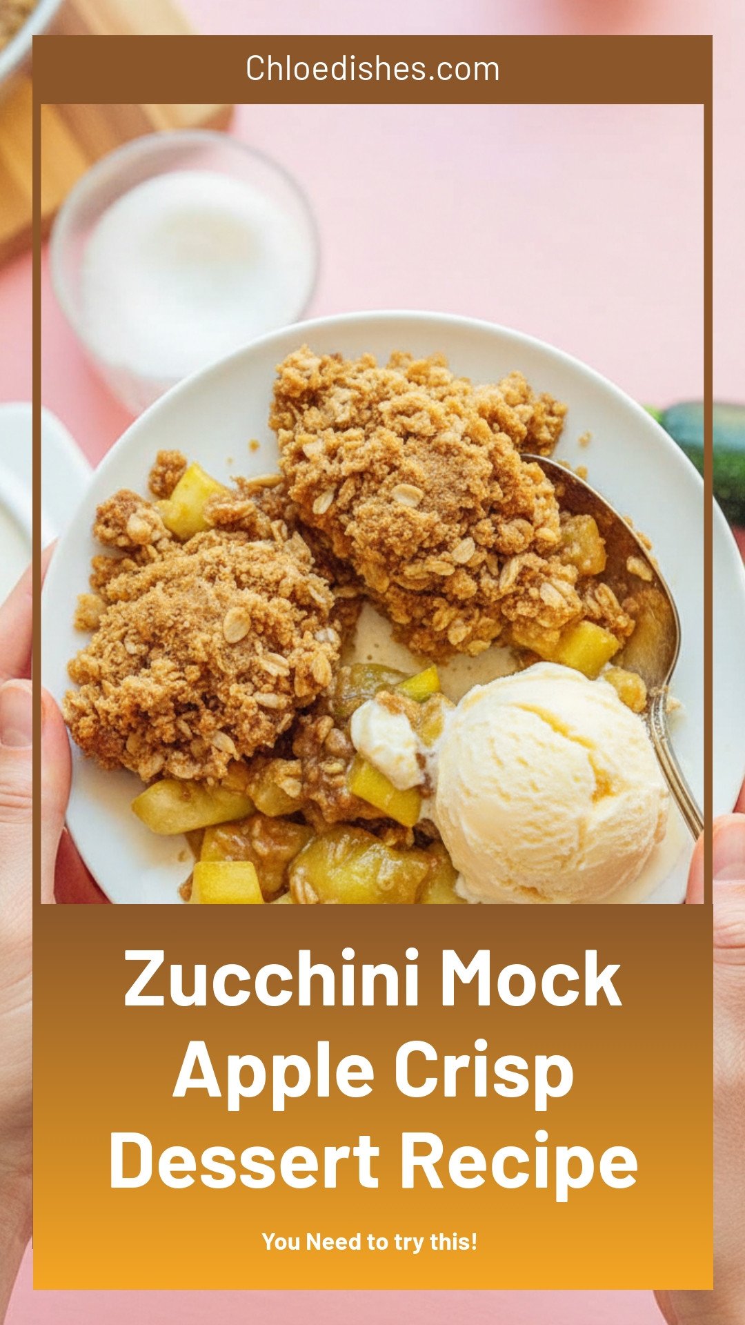 Zucchini Dessert Crisp Recipe (Mock Apple Crisp)