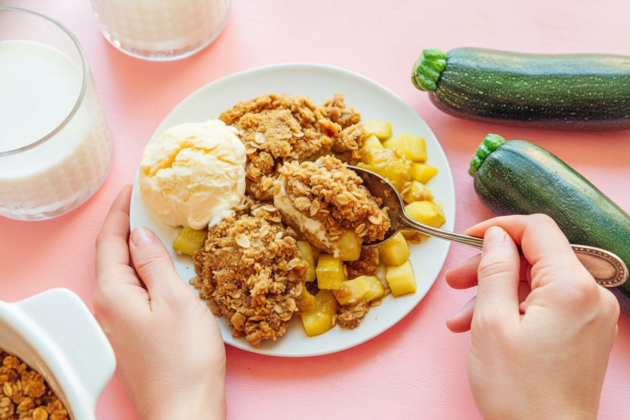 Zucchini Mock Apple Crisp Dessert Recipe
